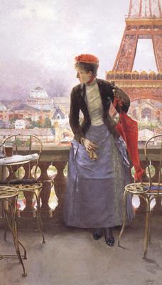 Luis jimenez aranda A Lady at the Paris Exposition (nn02) France oil painting art